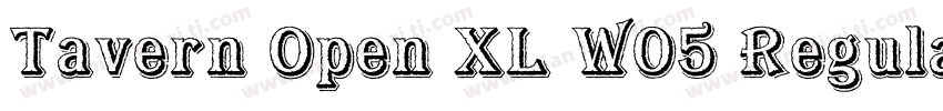 Tavern Open XL W05 Regular字体转换